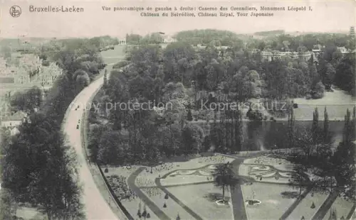 AK / Ansichtskarte LAEKEN Laken Bruxelles Vue panoramique Caserne des Grenadiers Monument Leopold I