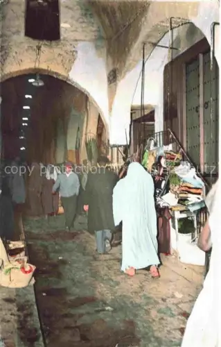 AK / Ansichtskarte TUNIS Tunesie Souk des Etoffes