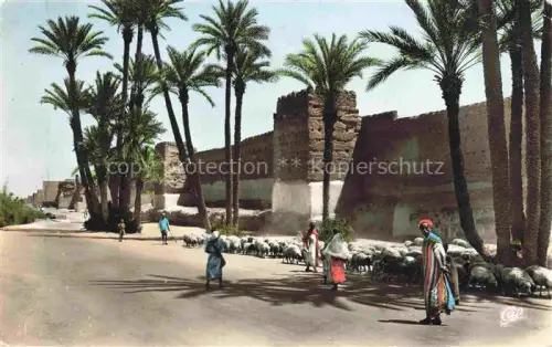 AK / Ansichtskarte Marrakech Marrakesch Maroc Les Remparts de Bab Doukkala