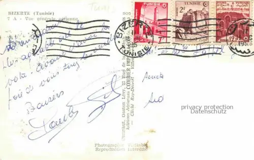 AK / Ansichtskarte BIZERTE Tunesie Vue generale aerienne