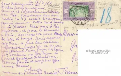 AK / Ansichtskarte DAKAR Senegal Panorama