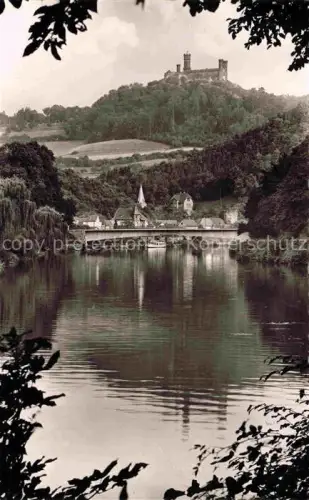 AK / Ansichtskarte Balduinstein Panorama mit Schloss Schaumburg