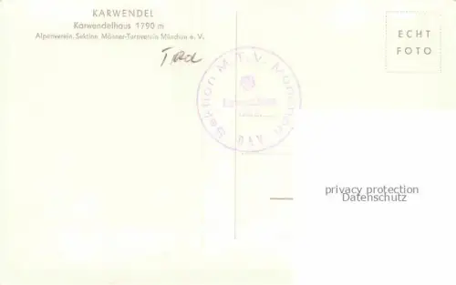 AK / Ansichtskarte Karwendelhaus 1765m Tirol Ansicht