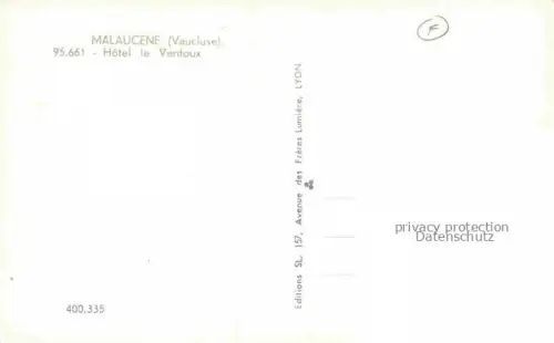 AK / Ansichtskarte Malaucene Carpentras 84 Vaucluse Hotel le Ventoux