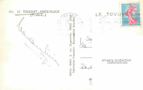 AK / Ansichtskarte LE TOUQUET-PARIS-PLAGE 62 Pas-de-Calais Casine de la Foret La Piscine Rue St Jean Vue generale Le Picardy