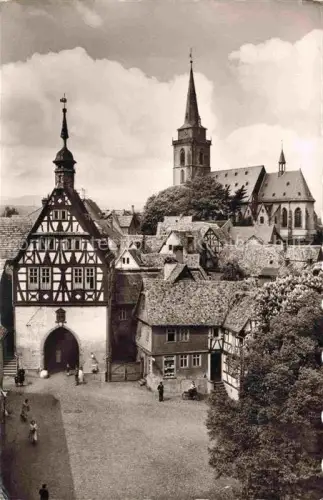 AK / Ansichtskarte Oberursel Taunus Hessen Fachwerkhaus Kirche