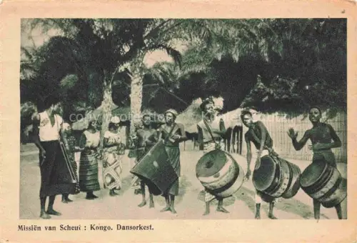 AK / Ansichtskarte Kongo Congo Missien van Scheut Dansorkest