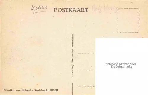 AK / Ansichtskarte Kongo Congo Missien van Scheut Dans rond het opperhoofd