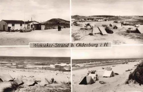 AK / Ansichtskarte Wesseker-Strand Oldenburg Holstein Strandhalle Strandpartien