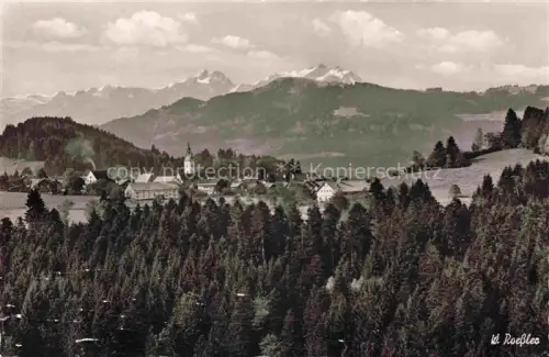 AK / Ansichtskarte Ellhofen Allgaeu Weiler-Simmerberg Bayern Panorama