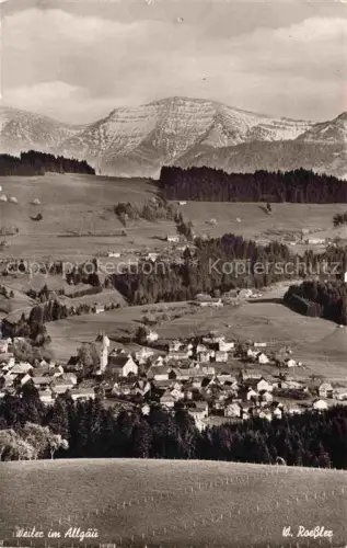 AK / Ansichtskarte Weiler Allgaeu Fliegeraufnahme