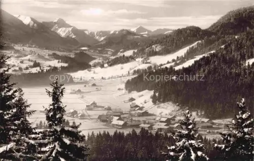 AK / Ansichtskarte Langenwang Fischen Oberstdorf Allgaeu Bayern Panorama