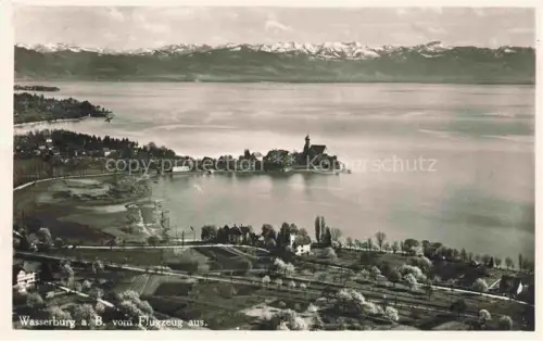 AK / Ansichtskarte Wasserburg am Bodensee Bayern Fliegeraufnahme