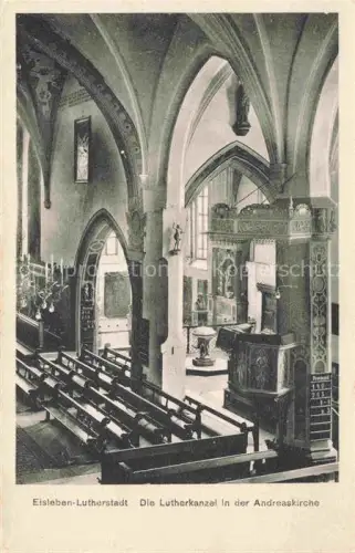 AK / Ansichtskarte Eisleben Lutherkanzel in der Andreaskirche