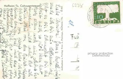 AK / Ansichtskarte Hofheim Taunus Hessen Cohausentempel