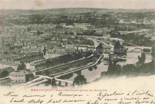 AK / Ansichtskarte BESANCON-LES BAINS 25 Doubs Vue générale prise de Bregille