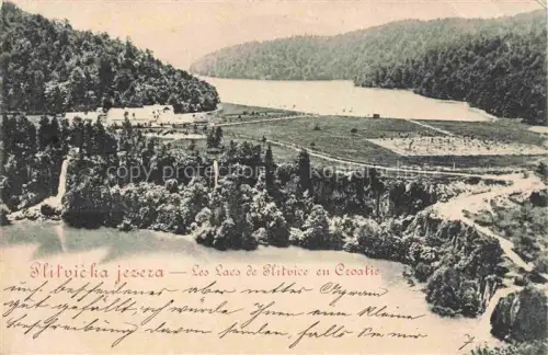 AK / Ansichtskarte Plitvice National-Park Plitwitzer-Seen Croatia Landschaftspanorama See