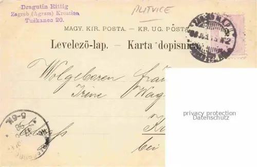 AK / Ansichtskarte Plitvice National-Park Plitwitzer-Seen Croatia Landschaftspanorama See