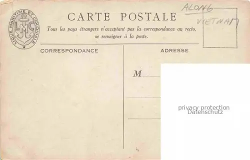 AK / Ansichtskarte Along Vinh Ha Long Vietnam Jonque et bateau de rivière Haffner Kuenstlerkarte