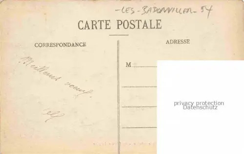 AK / Ansichtskarte Neuviller-les-Badonviller Luneville 54 Meurthe-et-Moselle Ville bombardée Place et l'église Ruines Grande Guerre Truemmer 1. Weltkrieg