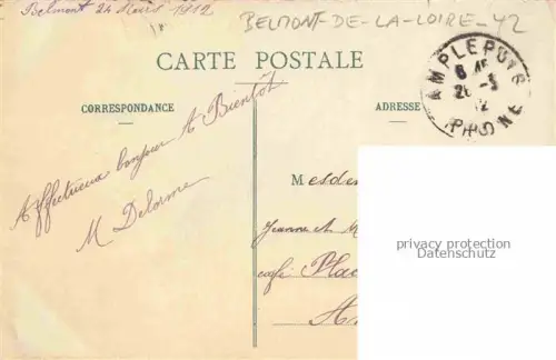 AK / Ansichtskarte Belmont-de-la-Loire ROANNE 42 Loire Pensionnat Jeanne d'Arc