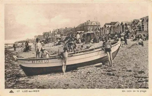 AK / Ansichtskarte LUC-SUR-MER CAEN 14 Calvados Un coin de la plage