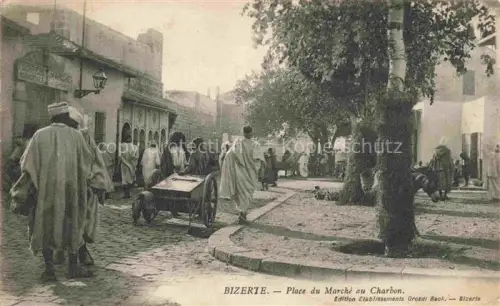 AK / Ansichtskarte BIZERTE Tunesie Place du Marché au Charbon