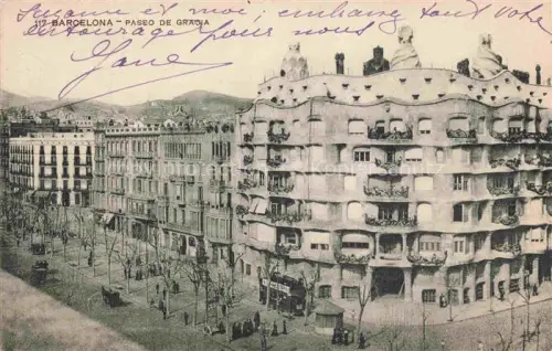 AK / Ansichtskarte BARCELONA Cataluna ES Paseo de Gracia