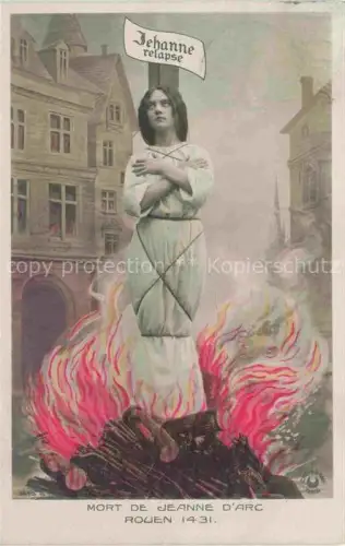 AK / Ansichtskarte ROUEN 76 Mort de Jeanne d'Arc 1431 Kuenstlerkarte