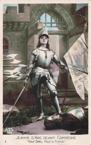AK / Ansichtskarte COMPIEGNE 60 Oise Jeanne d'Arc devant Compiègne Pour Dieu Pour la France Kuenstlerkarte