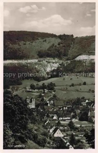 AK / Ansichtskarte Wiesensteig Goeppingen BW Panorama Blick ins Tal