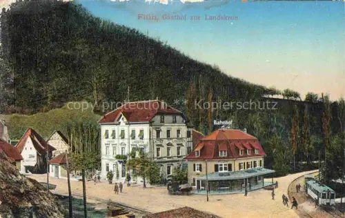 AK / Ansichtskarte Flueh Dorneck SO Gasthof zur Landskron Bahnhof