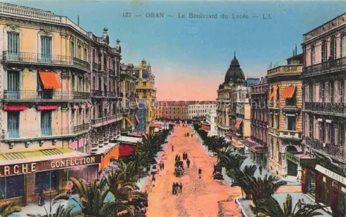 AK / Ansichtskarte ORAN Algerie Boulevard du Lycée