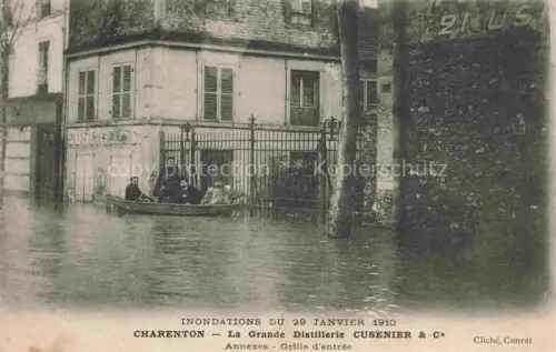 AK / Ansichtskarte Charenton-le-Pont CRETEIL 94 Val-de-Marne Inondations du 29 Janvier 1910 La Grande Distillerie Cusenier