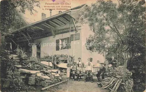 AK / Ansichtskarte Felsenbach Lautenbachzell Guebwiller 68 Haut-Rhin Wirtschaft zum Gustiberg