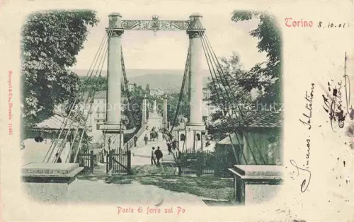 AK / Ansichtskarte TORINO Turin IT Ponte di ferro sul Po