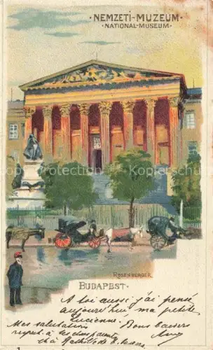 AK / Ansichtskarte BUDAPEST HU Nemzeti Muzeum Nationalmuseum Kuenstlerkarte