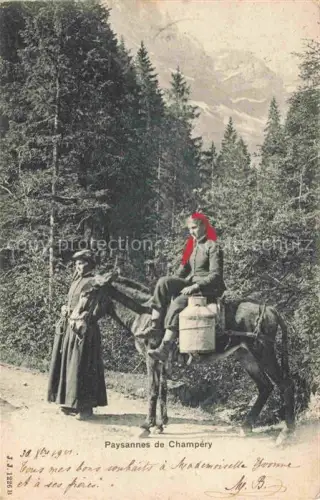 AK / Ansichtskarte Champery VS Paysannes