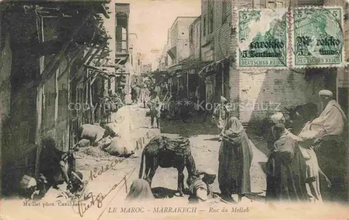 AK / Ansichtskarte Marrakech Marrakesch Maroc Rue du Mellah