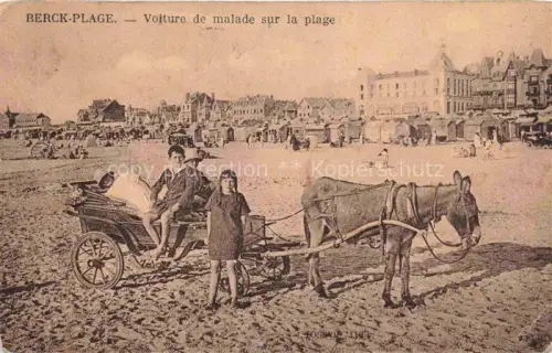 AK / Ansichtskarte BERCK-PLAGE 62 Voiture de malade sur la plage