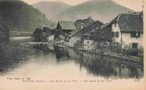 AK / Ansichtskarte Willer 68 Weiler Elsass Willer-sur-Thur THANN 68 Haut-Rhin Les bords de la Thur