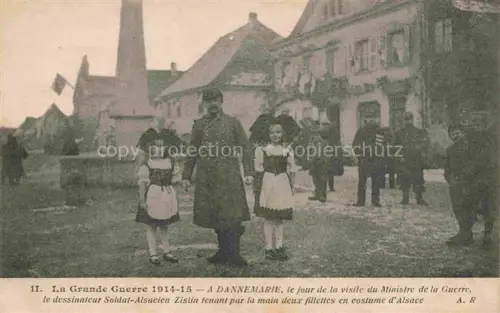 AK / Ansichtskarte DANNEMARIE  Dammerkirch Alsace 68 Haut-Rhin Le jour de la visite du Ministre de la Guerre Grande Guerre 1914-15