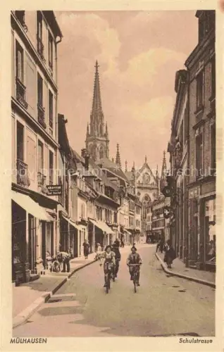 AK / Ansichtskarte MULHOUSE Muehlhausen 68 Alsace Schulstrasse
