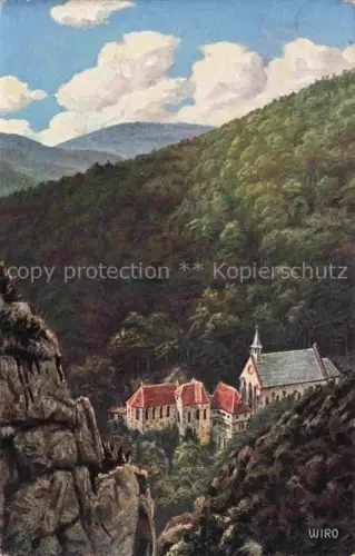 AK / Ansichtskarte Dusenbach Rappoltsweiler Ribeauville Alsace 68 Haut-Rhin Panorama Wiedemann's Kuenstlerkarte WIRO Nr. 2704 A