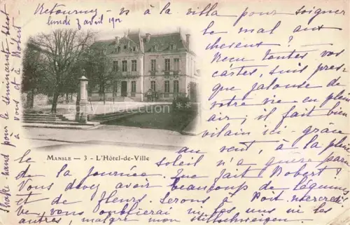 AK / Ansichtskarte Mansle Confolens 16 Charente Hôtel de Ville