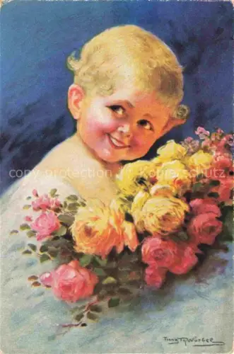 AK / Ansichtskarte WueRBEL Franz Theodor (1858-1941) Kuenstlerkarte Kind Enfant Blumen 