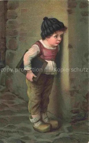 AK / Ansichtskarte KAULBACH Hermann Kuenstlerkarte Nr. 10678 Drueckeberger Kind Enfant 