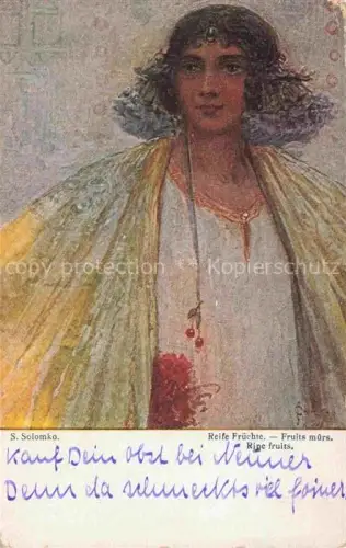 AK / Ansichtskarte SOLOMKO Sergei Kuenstlerkarte Reufe Fruechte Fruits Muers 
