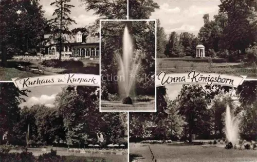AK / Ansichtskarte Unna Kurhaus und Kurpark Koenigsborn Park Fontaene
