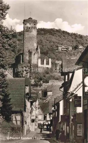 AK / Ansichtskarte Eppstein Taunus Ortspartie Burgruine